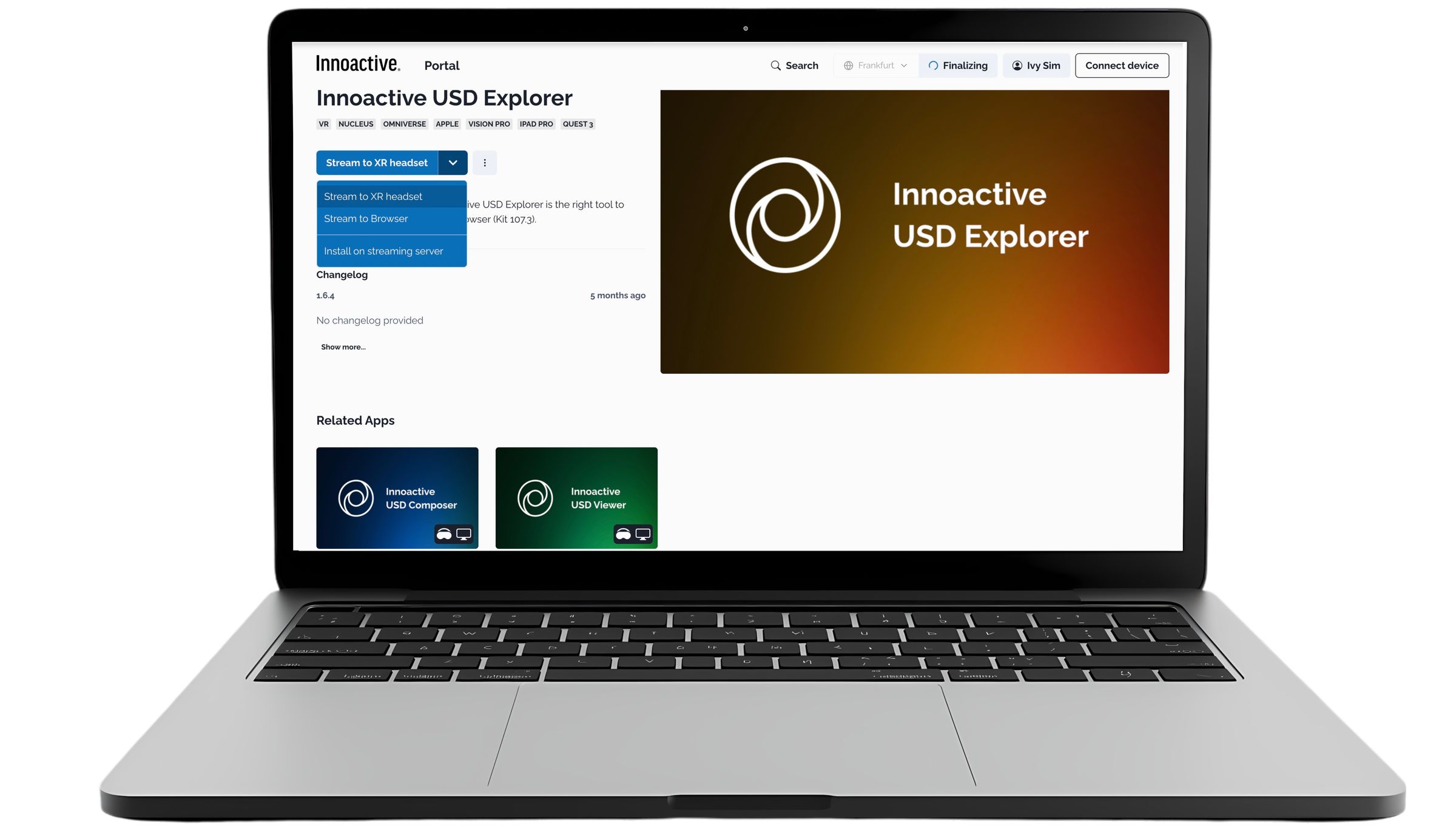 Create, Deploy, and Stream NVIDIA Omniverse Kit-Based Applications and Extensions with Innoactive Portal